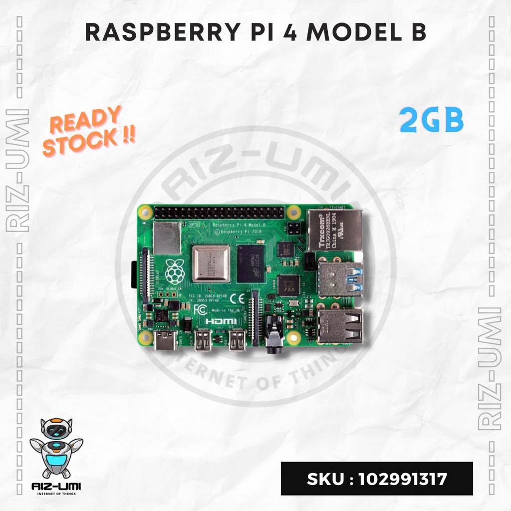 Jual Raspberry Pi 4 Model B RAM 2GB | Shopee Indonesia