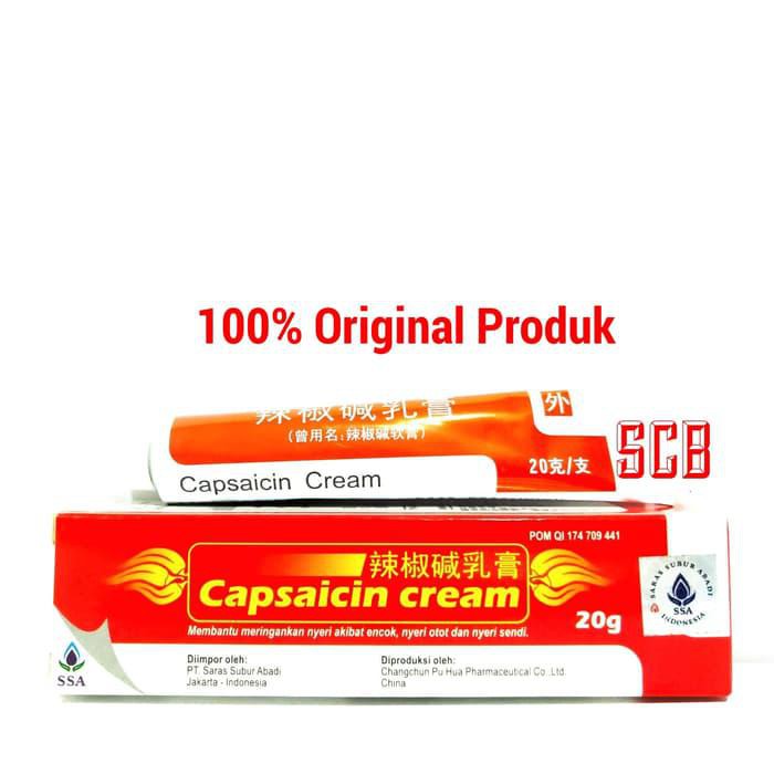 Jual DASYAT CAPSAICIN CREAM CREAM OBAT PEREDA ENCOK, NYERI OTOT DAN