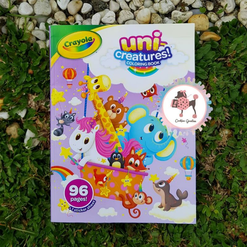 Jual Crayola Uni Creatures Coloring Book 96pages Shopee Indonesia