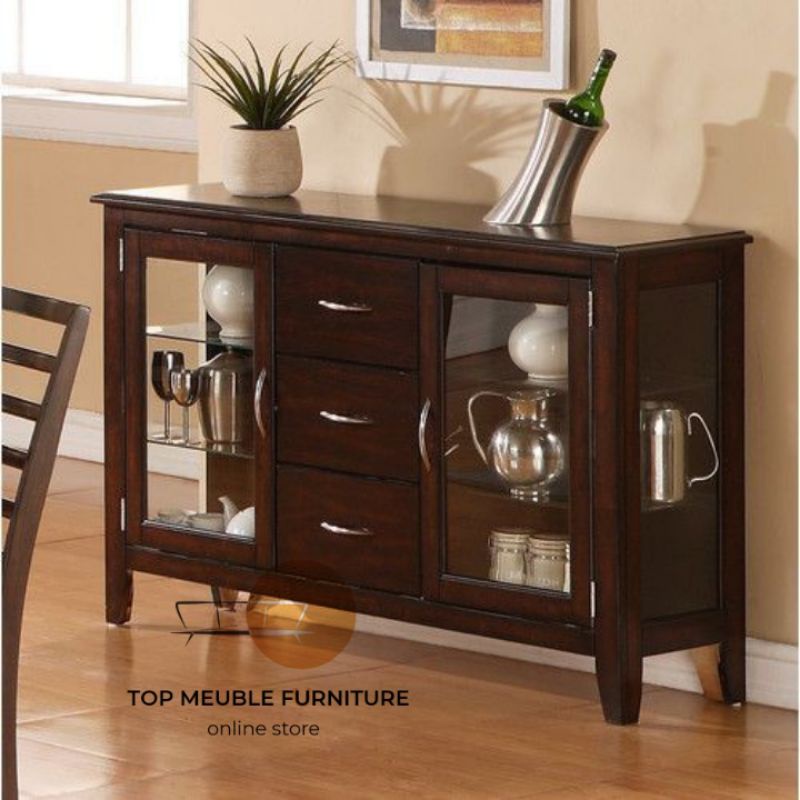 Jual Lemari kabinet kaca - lemari kaca - bufet tv minimalis | Shopee