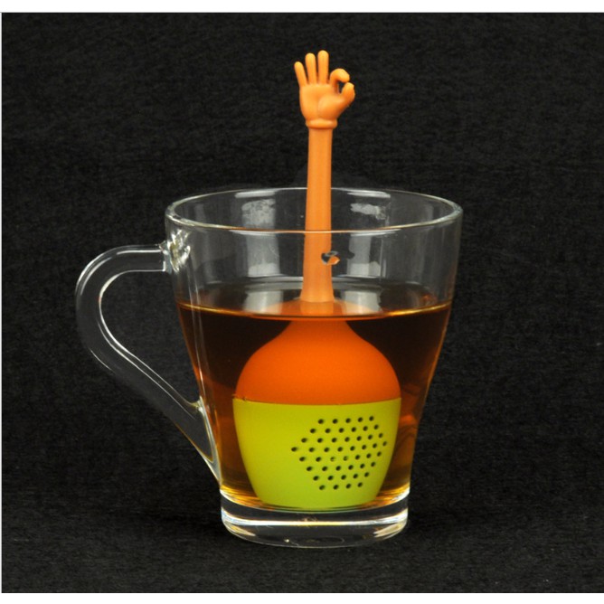 Jual Filter saringan teh silikon tea infuser bentuk jari unik | Shopee
