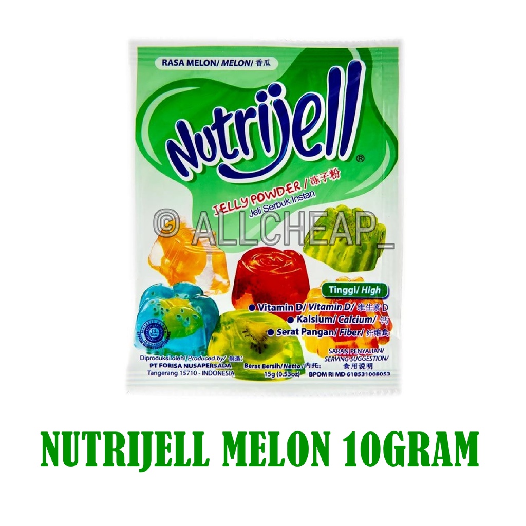 Jual Nutrijell Agar Jelly Powder Nutrijel Ekonomis Rasa Melon Honedew Gr Shopee Indonesia