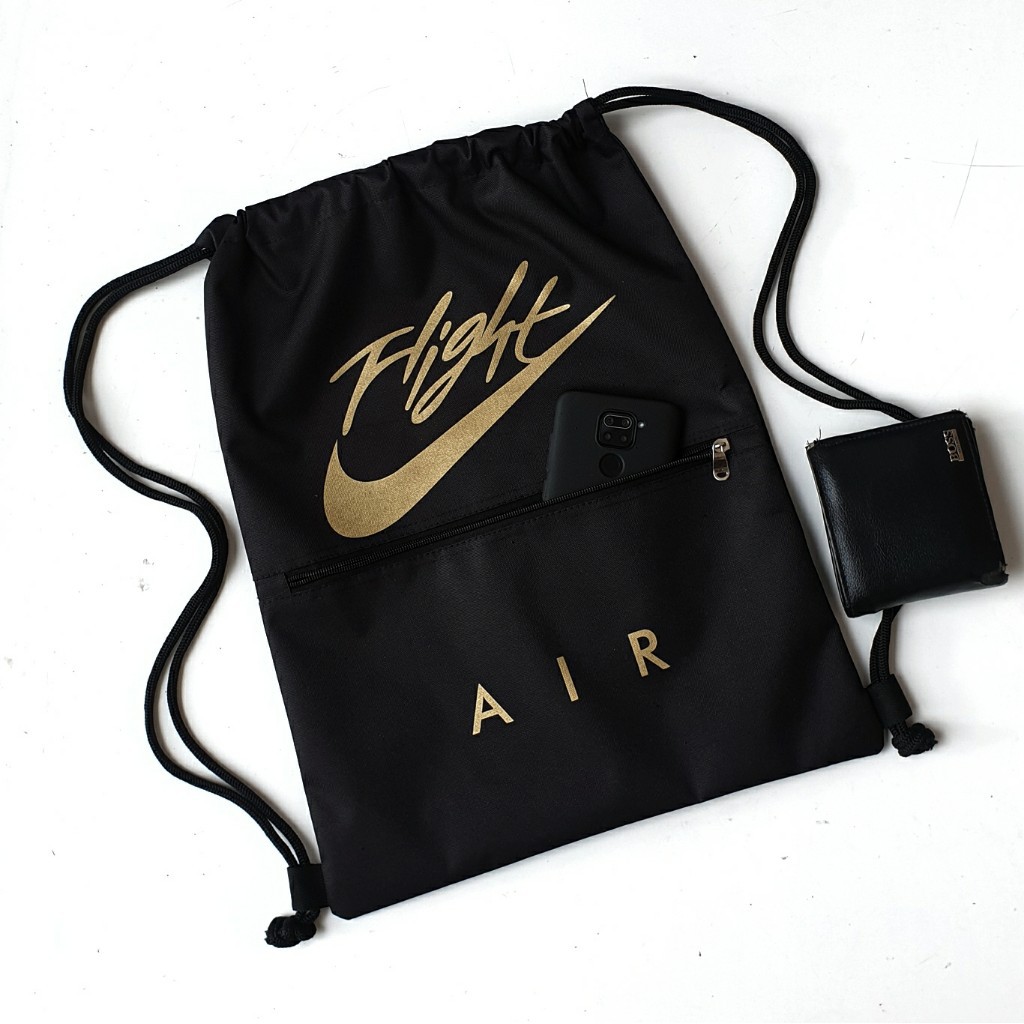 Tas Serut String bag Gymsack Sport Nike AIR Tas Futsal Sepak bola Olahraga