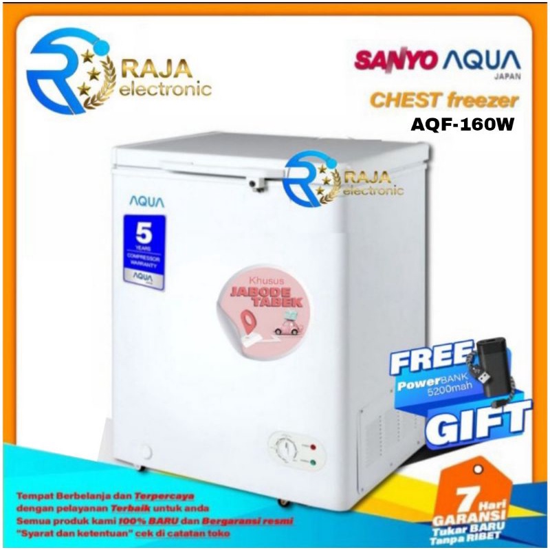 Jual Chest Freezer Aqua Aqf W Liter Freezer Box Daging Ice Cream Shopee Indonesia