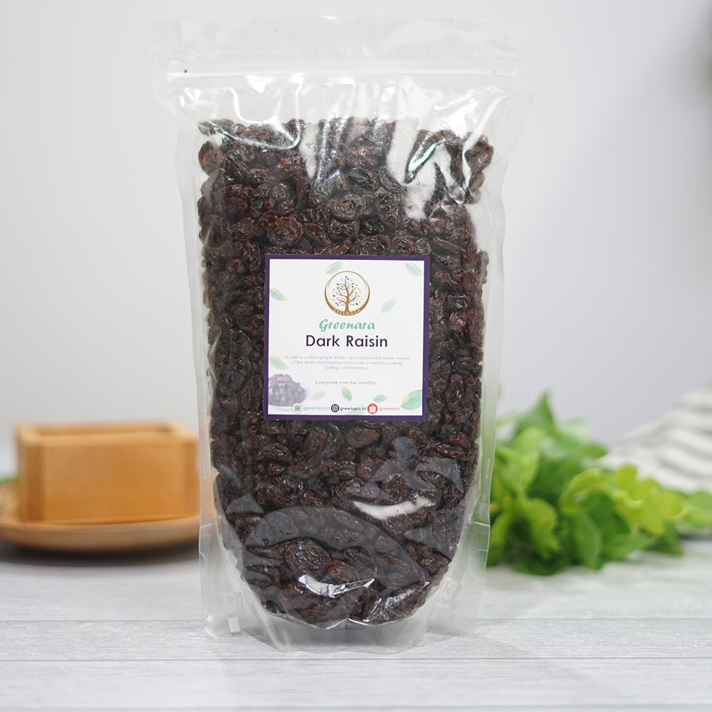Jual Buah Kering Dark Raisin unsweetened 1kg Kismis hitam 1Kg | Shopee ...