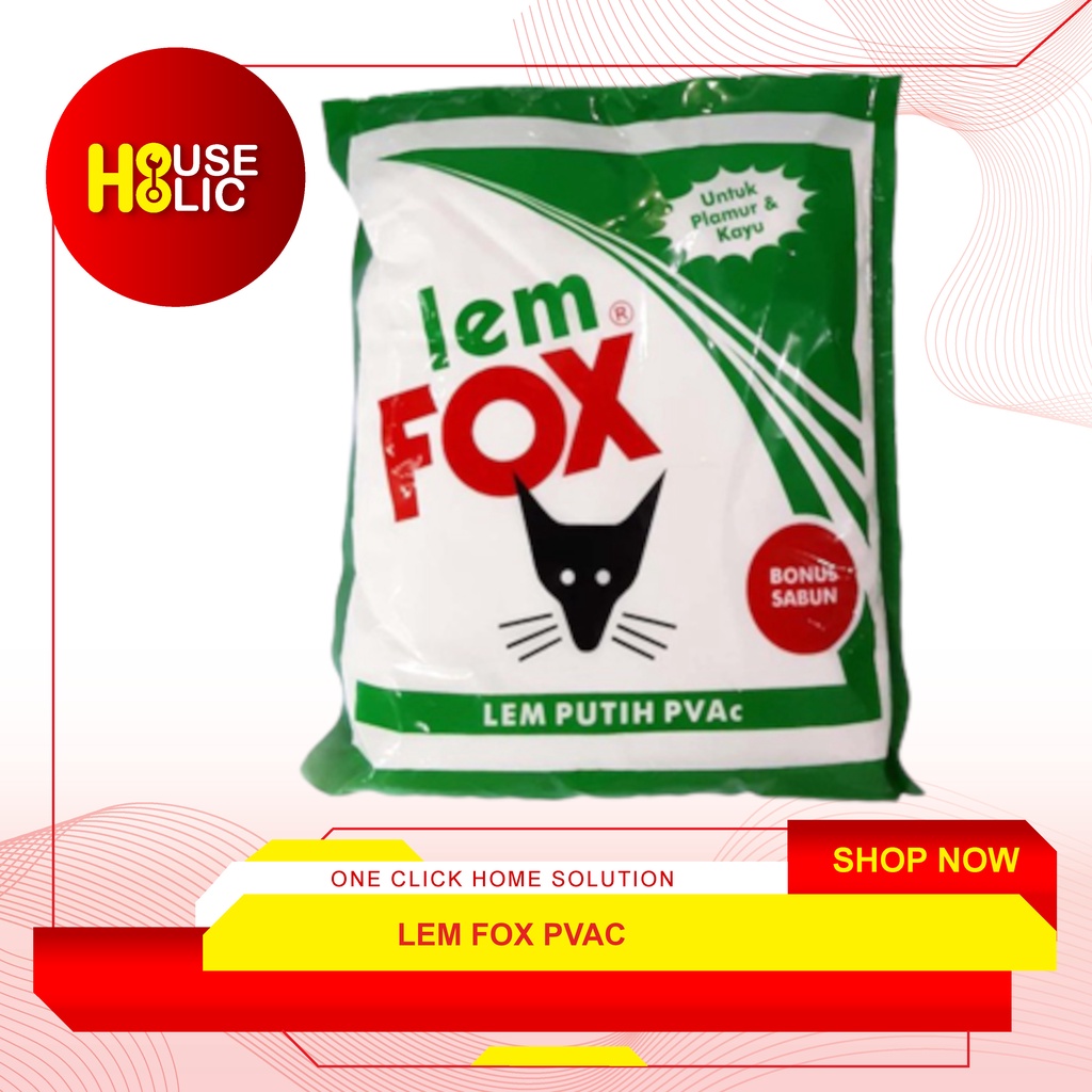 Jual Lem Fox PVAc 400 Gram / Lem Fox Kantong Bungkus Hijau / Lem Fox ...