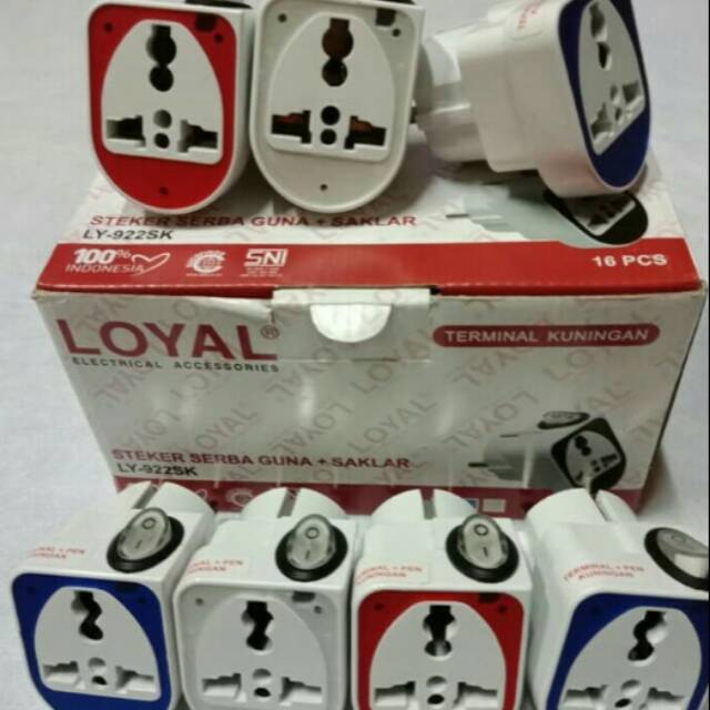 Jual STEKER KAKI 2 Ke KAKI 3 + SAKLAR ON/OFF LAMPU WANPRO SAKLAR LOYAL ...