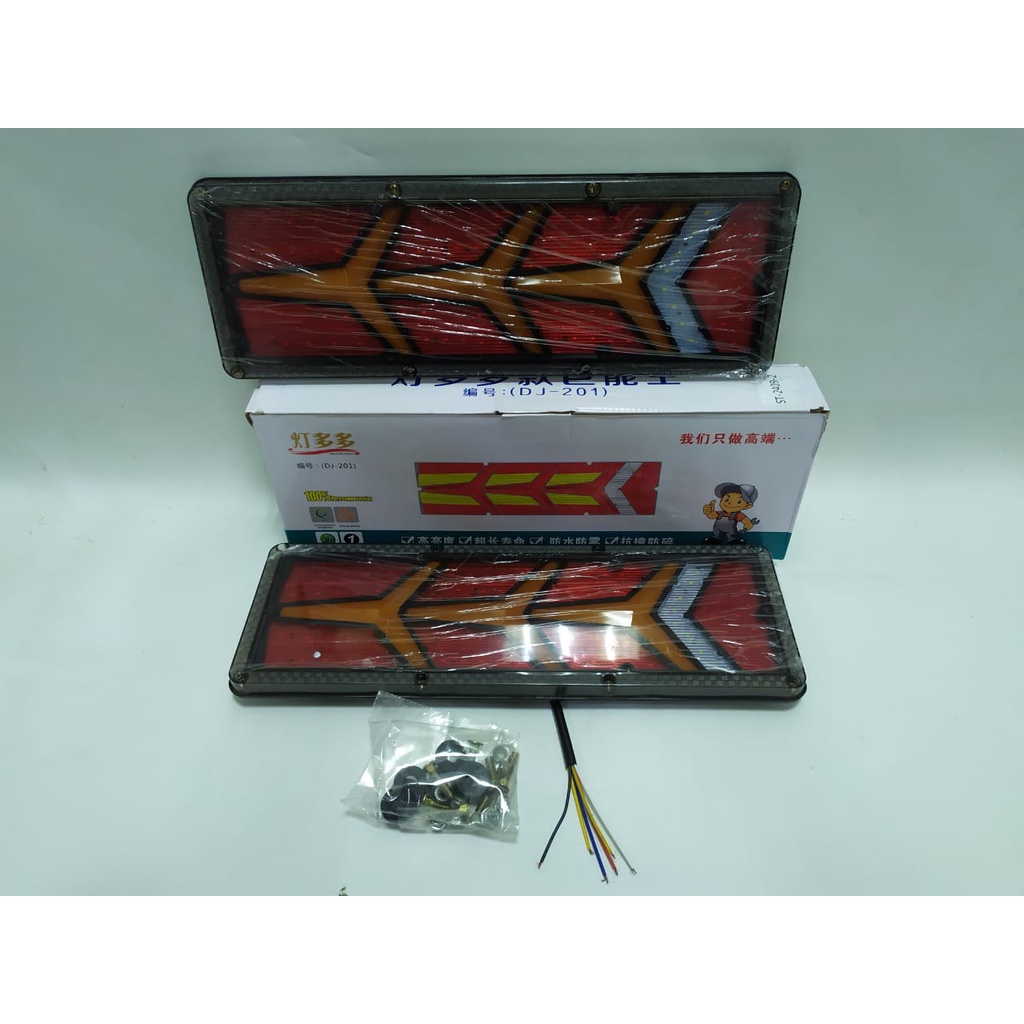 Jual Stop Lamp Lampu Rem Led Truk Truck Stoplamp Mobil Truk Panah Volt Shopee Indonesia