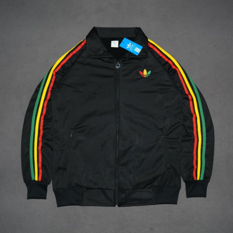 Jual Tracktop Adidas Rasta Colourway Fulltag Label Pria Wanita | Shopee ...