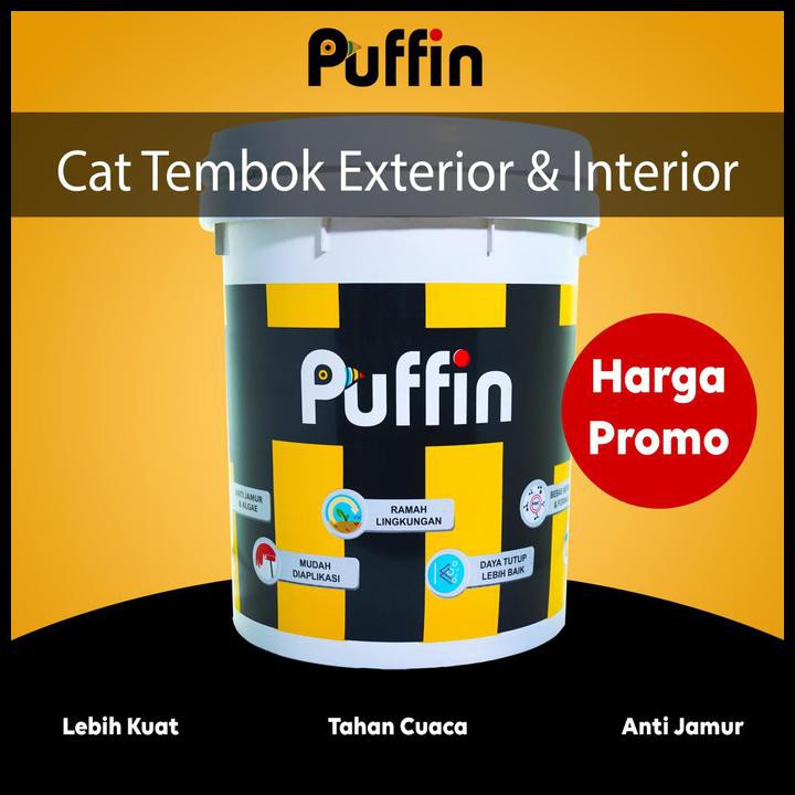 Jual Cat Tembok Exterior Puffin Plus 5 Kg Hasil Akhir Matt Shopee Indonesia
