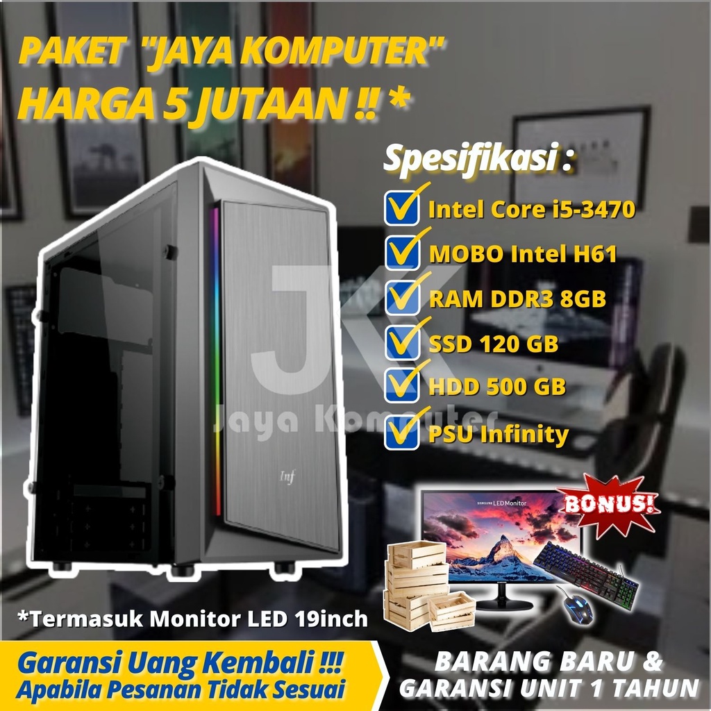 Jual Computer Gaming full Set Murah Harga 5 Jutaan A1 | Shopee Indonesia