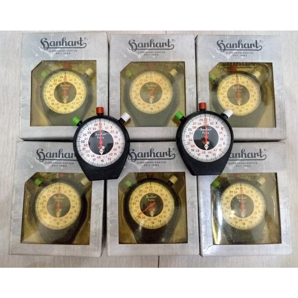 Jual Vintage German Hanhart FELIX Mechanical Stopwatch Sport Hitam SALE