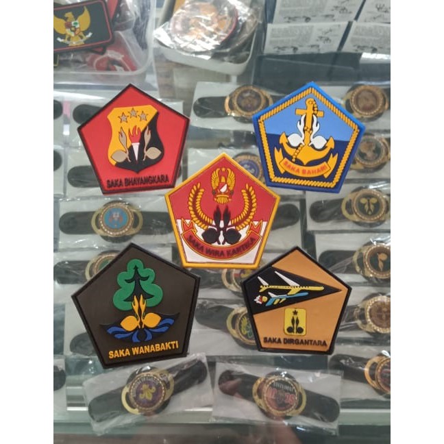 Jual Velcro Logo SAKA Pramuka Karet SAKA Patch Rubber SAKA Tactical ...