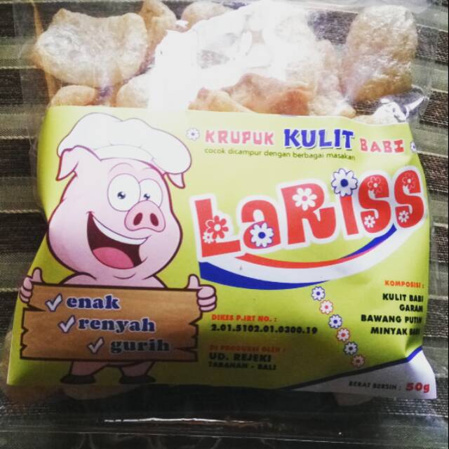 Jual Krupuk Kulit Babi Cap Lariss 50g Shopee Indonesia
