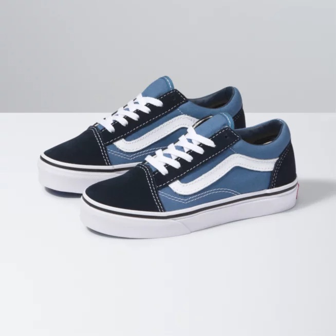 Vans negras con azul sale