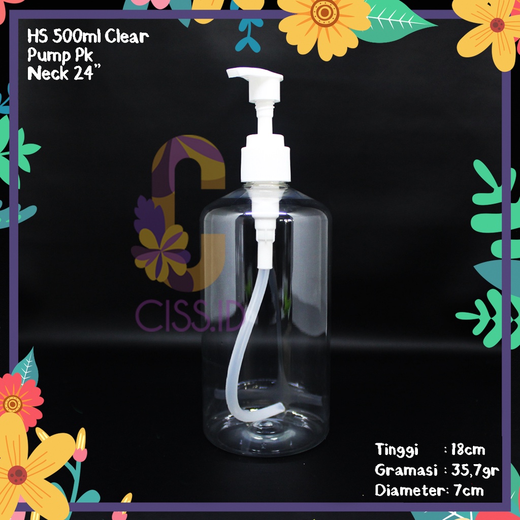 Jual Botol Plastik Hs Ml Clear Tutup Pump Putih N Murah Kemasan Sabun Mandi Cair Import Pet