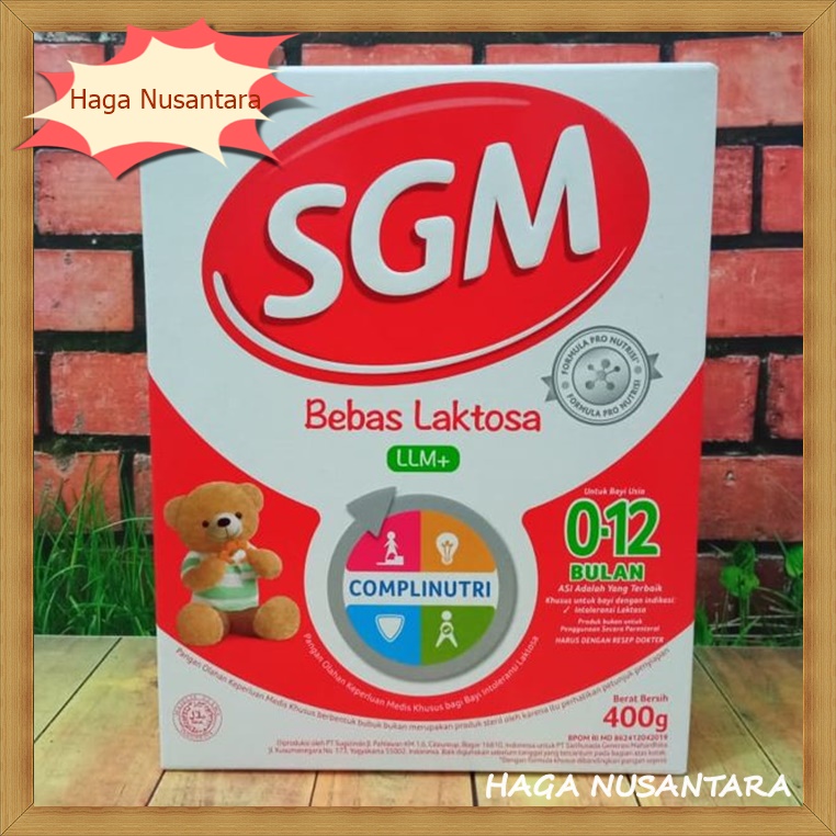 Jual Susu Sgm Bebas Laktosa Llm 400g Sgm Llm Lactose Free 400 Gr Shopee Indonesia 1354