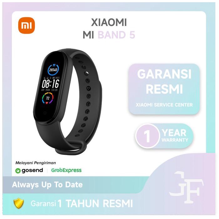 Jual Xiaomi Mi Band 5 Waterproof Amoled Screen Heart Rate Shopee
