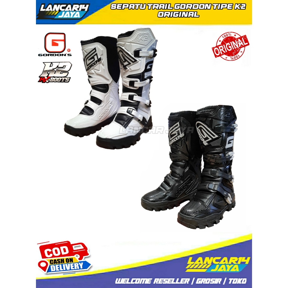 Jual SEPATU BOOTS TRAIL ENDURO MOTOCROSS TRABAS GORDON K2 ORIGINAL ...