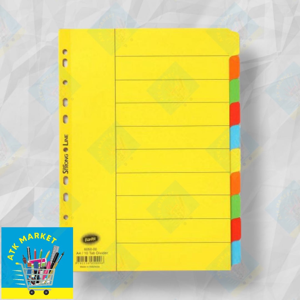 Jual DIVIDER BANTEX A4 10 PAGES 6050 / BINDER A4 BANTEX / PEMBATAS FILE