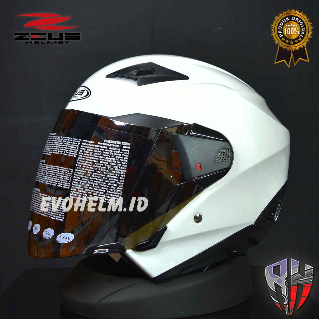 ARC Retro-Helm A-611 In Rot Mit Streifen - Klassiker In Größe M