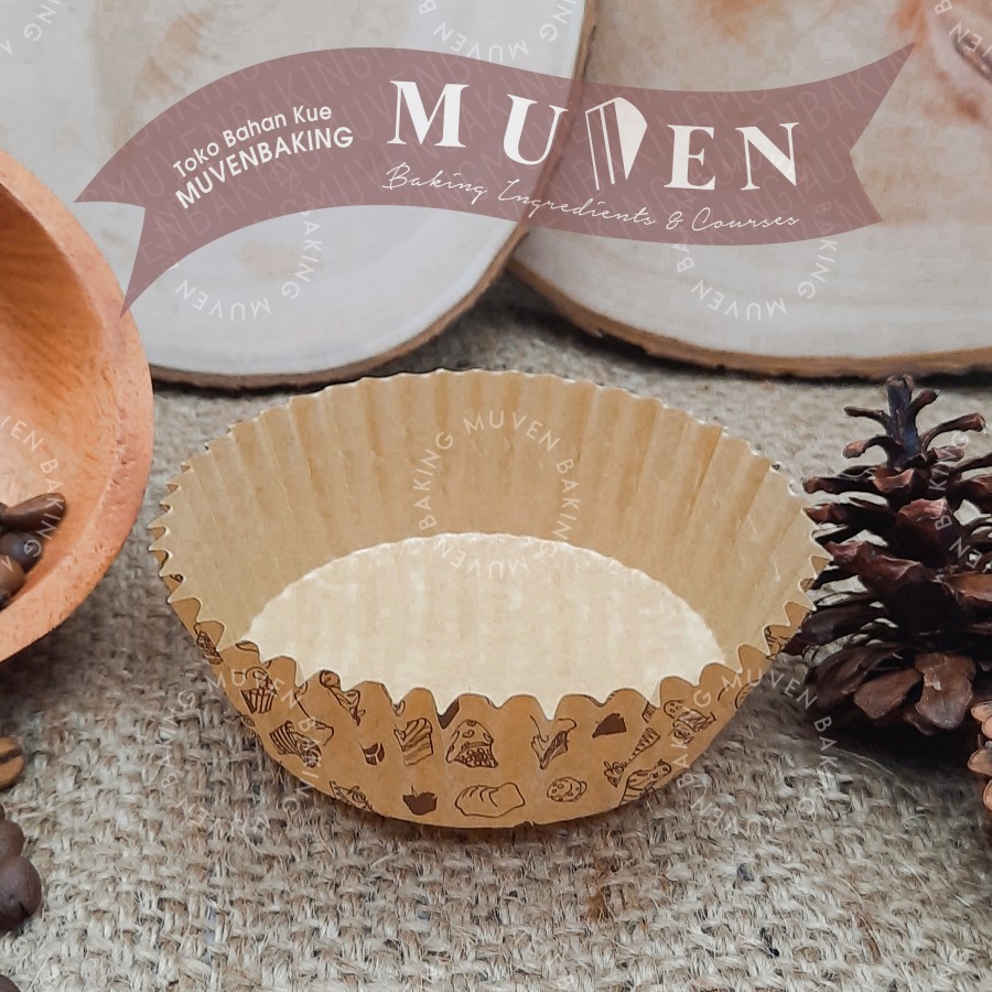Jual 50 PCS PAPER CUP CASE ROTI ISI ( PET BULAT ) / KERTAS BREAD BLUDER ...