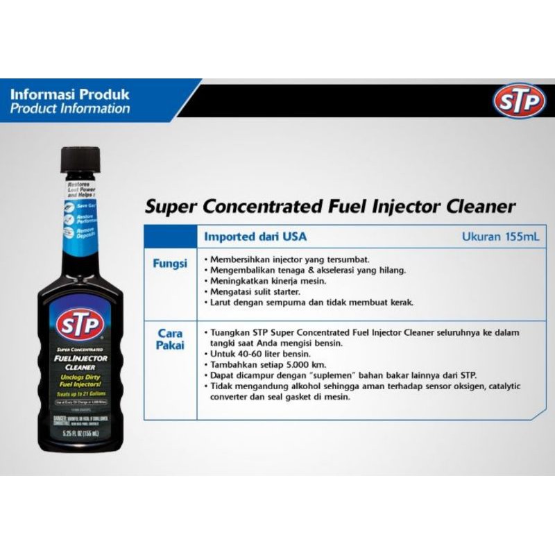 Jual STP ) SUPER CONCENTRATED FUEL INJECTOR | Shopee Indonesia
