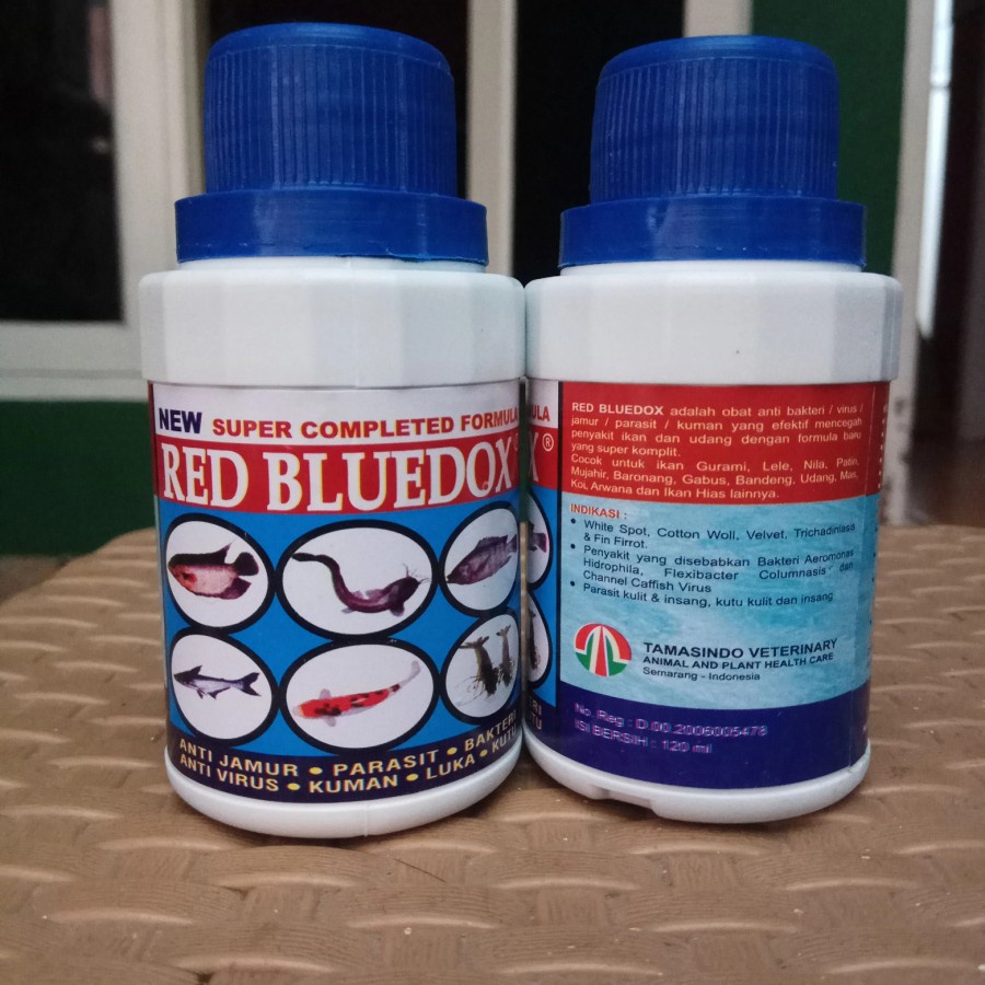 Jual Red Bluedox Ml Obat Ikan Anti Jamur Bakteri Kuman Parasit Shopee Indonesia