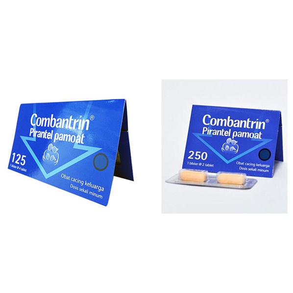Jual COMBANTRIN 250 MG 1 Strip isi 2 TABLET / OBAT CACING | Shopee ...