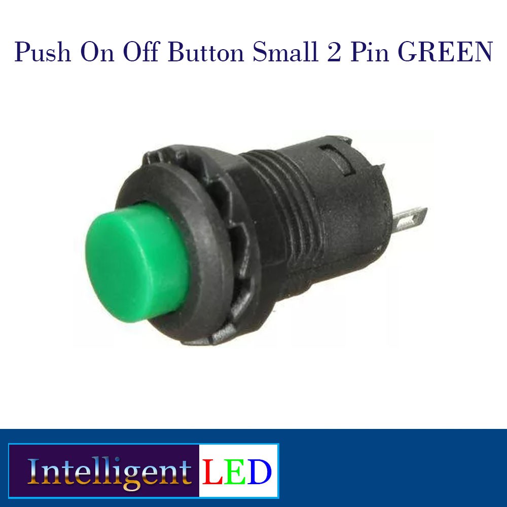 Jual Push On Off Button Small 2 Pin GREEN | Shopee Indonesia
