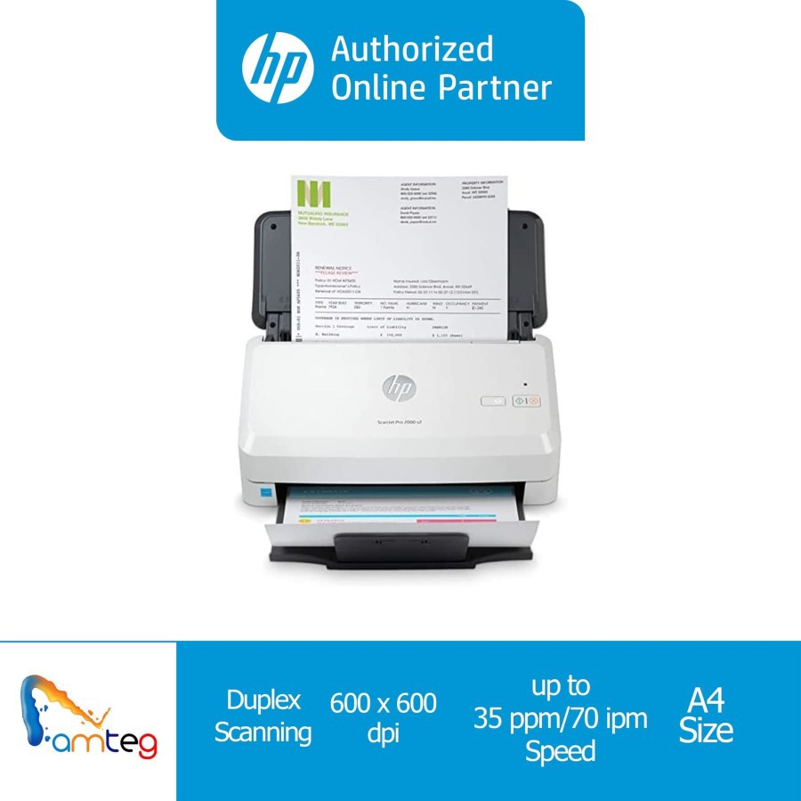 Jual HP Scanner ScanJet Pro 2000 S2 Sheet Feed | Shopee Indonesia