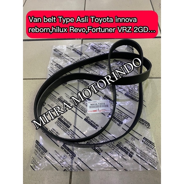 Jual Van belt,fan belt Toyota innova reborn,hilux revo 2gd 90916-T2033 ...