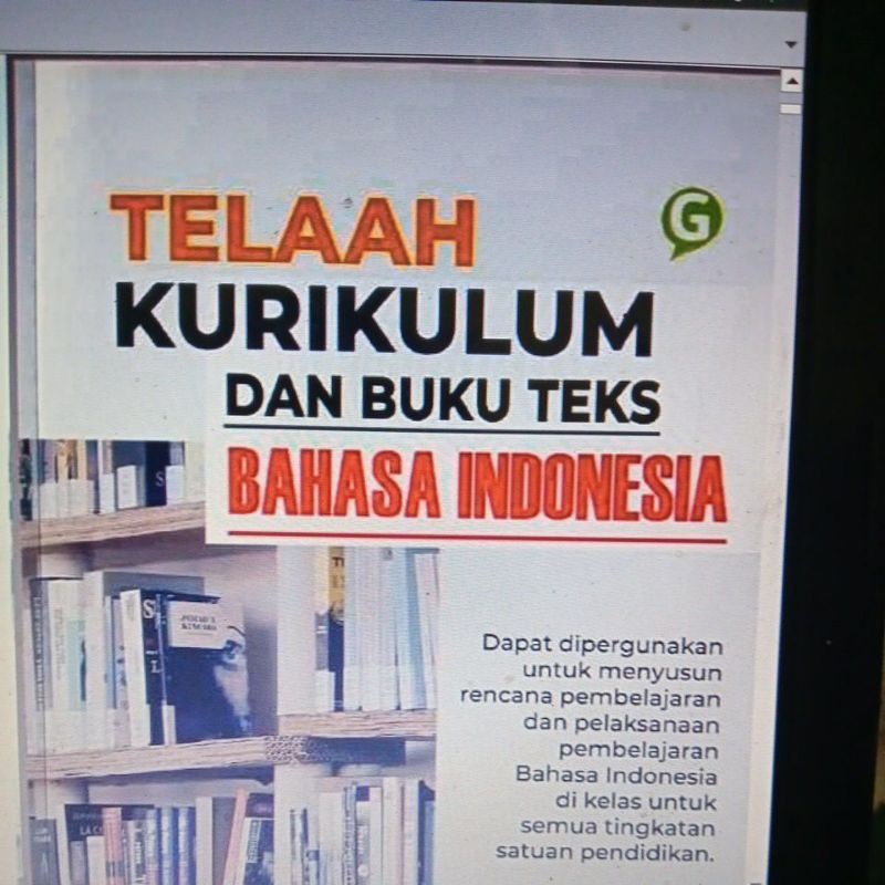 Jual Buku Telaah Kurikulum Dan Buku Teks Bahasa Indonesia Shopee