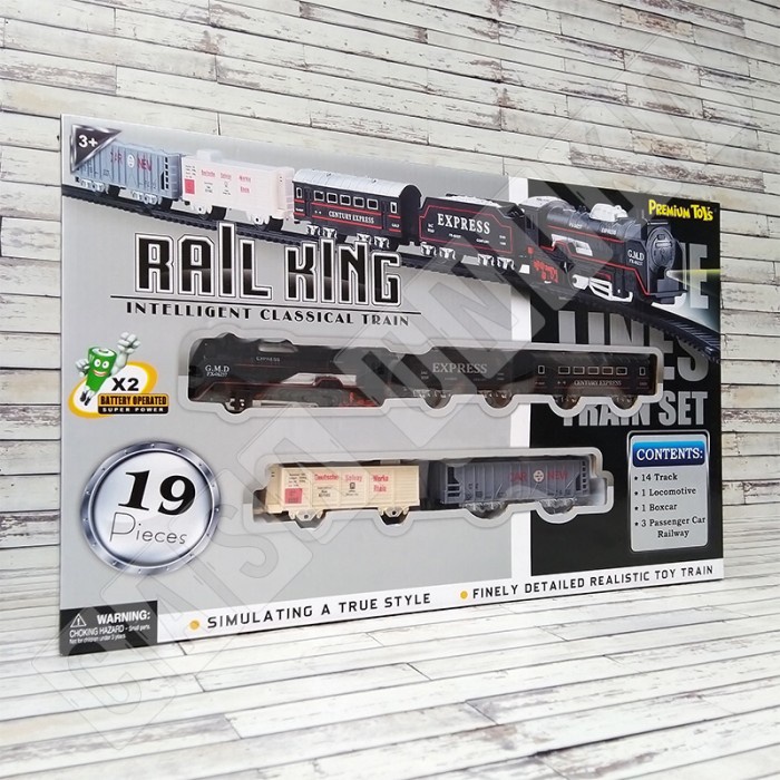 Jual Rail King Pr-17571 Track Set - Mainan Anak Rel Kereta Api Baterai ...