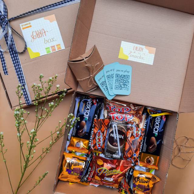 Jual GWABOX (snack box); MOODBOOSTER (wajib checkout bubblewrap ...