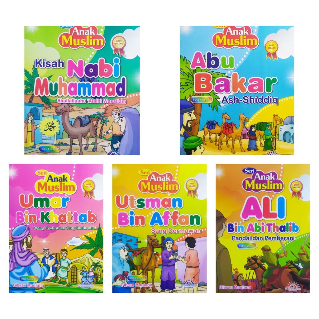Jual Buku Cerita Anak Muslim - Kisah Nabi Muhammad SAW & 4 Sahabat Nabi ...