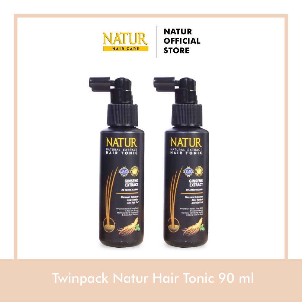 Jual Twinpack Natur Hair Tonic 90ml - Paket Tonik Rambut 2 pcs | Shopee ...