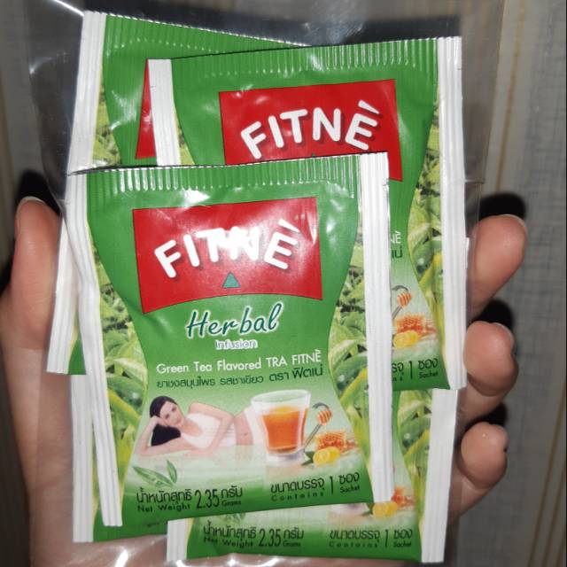 Jual Fitne Tea Herbal Infusion Green Tea (isi 5 sachet) THAILAND