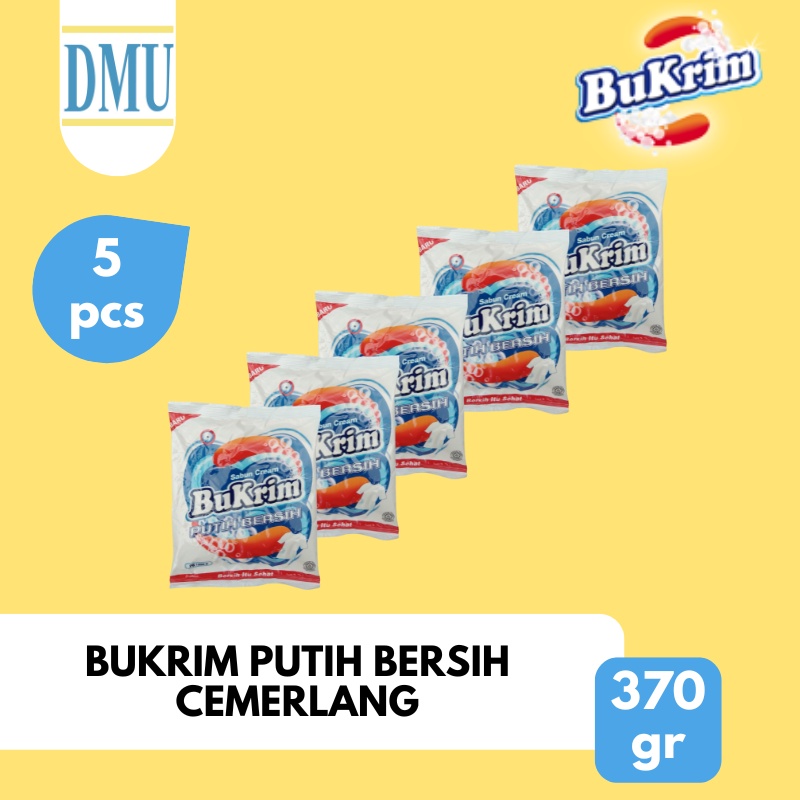 Jual Sabun Colek Bukrim Putih Bersih Cemerlang 370gr - 5 Pcs | Shopee ...