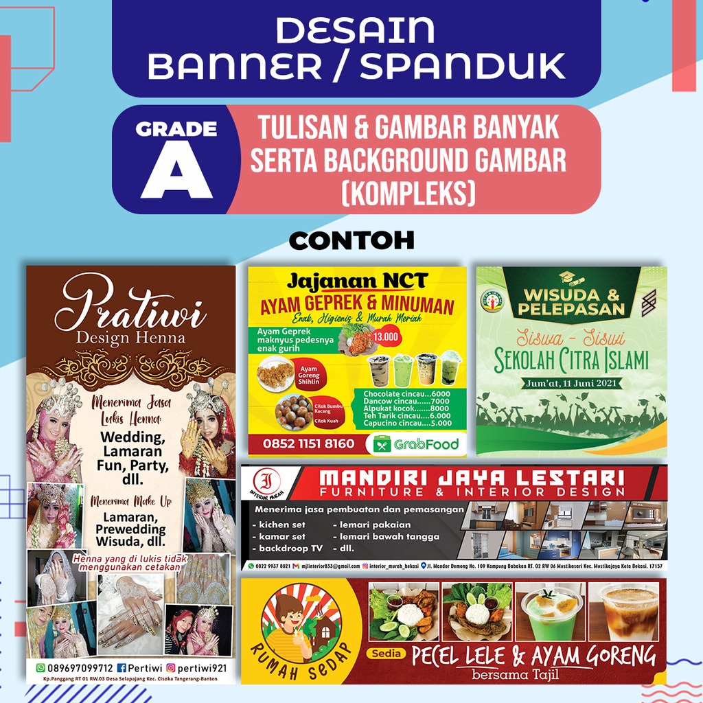 Jual JASA DESAIN SPANDUK / BANNER / KARTU NAMA | Shopee Indonesia