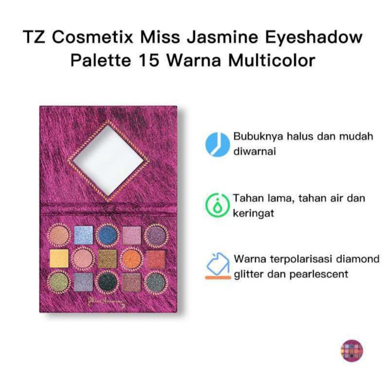 Jual TZ Cosmetix Miss Jasmine Eyeshadow Palette 1 warna | Shopee Indonesia