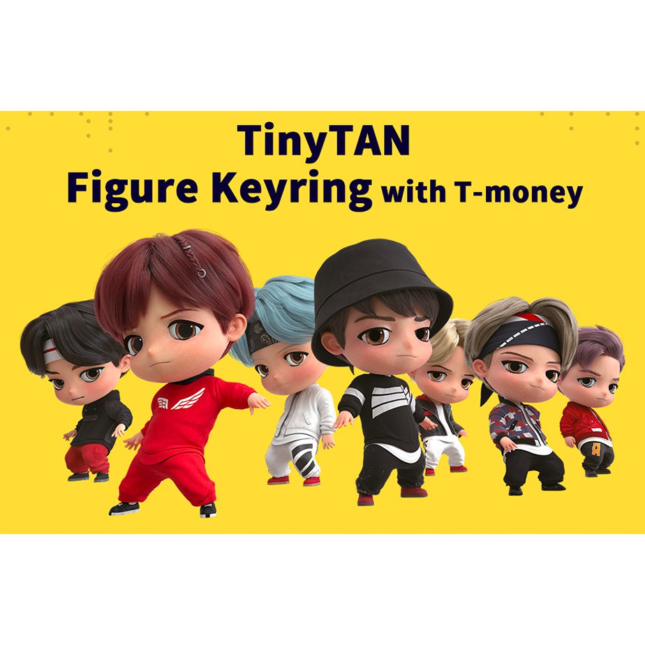 BTS T-moneyフィギュア キーリング TinyTAN V テテ（BTS BT21