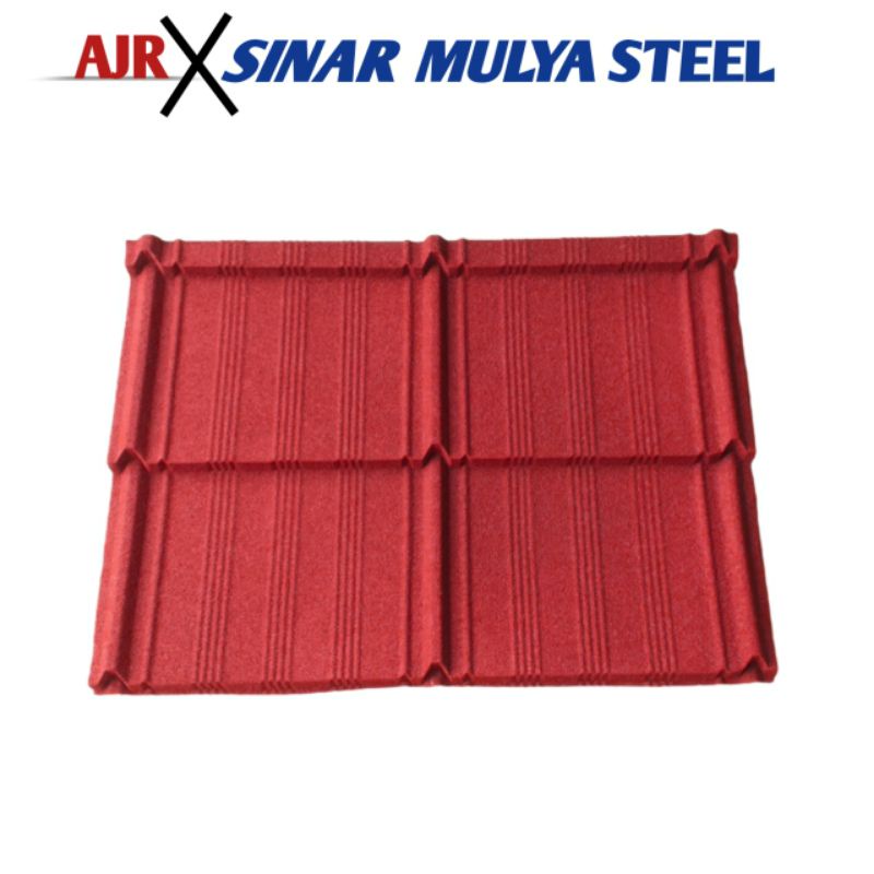 Jual ATAP BAJA RINGAN / GENTENG METAL PASIR MINIMALIS AZZURA | Shopee