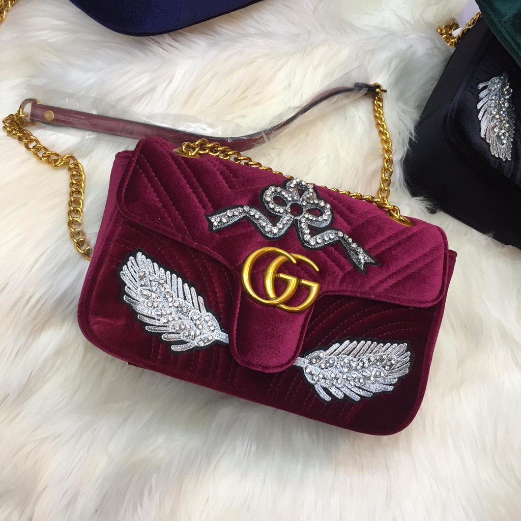 TAS GUCCI MARMONT SUEDE