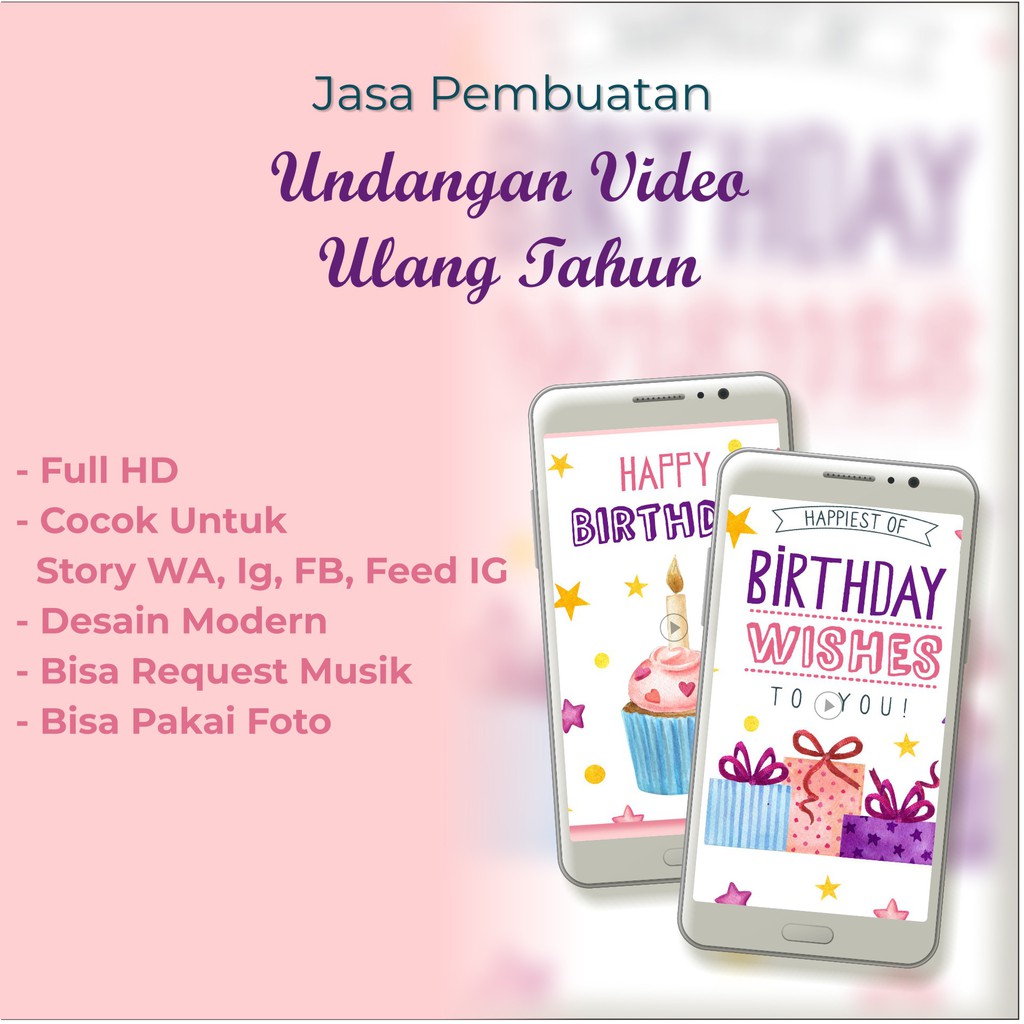 Jual Undangan Digital Ulang Tahun | Shopee Indonesia