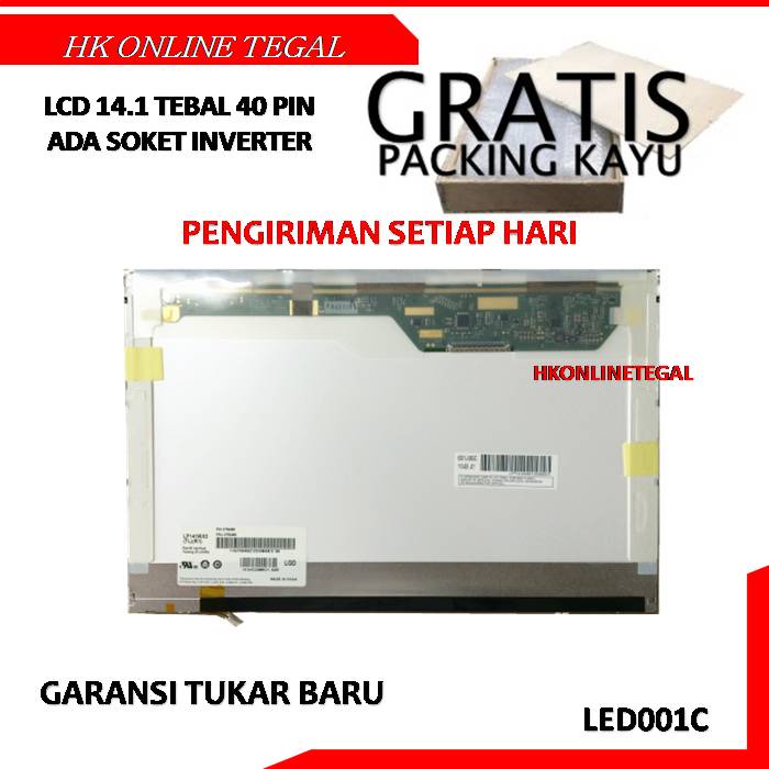 Jual LED LCD Screen Laptop 14.1