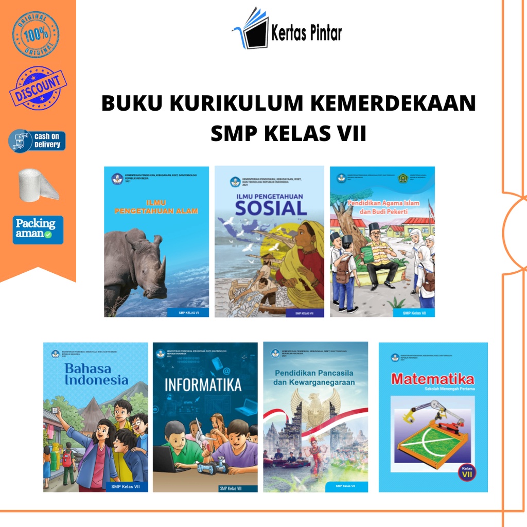 Jual BUKU PAKET KELAS 7 SMP KURIKULUM MERDEKA SMP VII | Shopee Indonesia