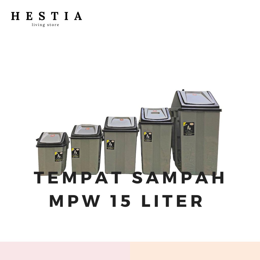 Jual Tempat Sampah Mpw 15 Liter Tong Sampah Tong Sampah Tutup Goyang Shopee Indonesia 9562