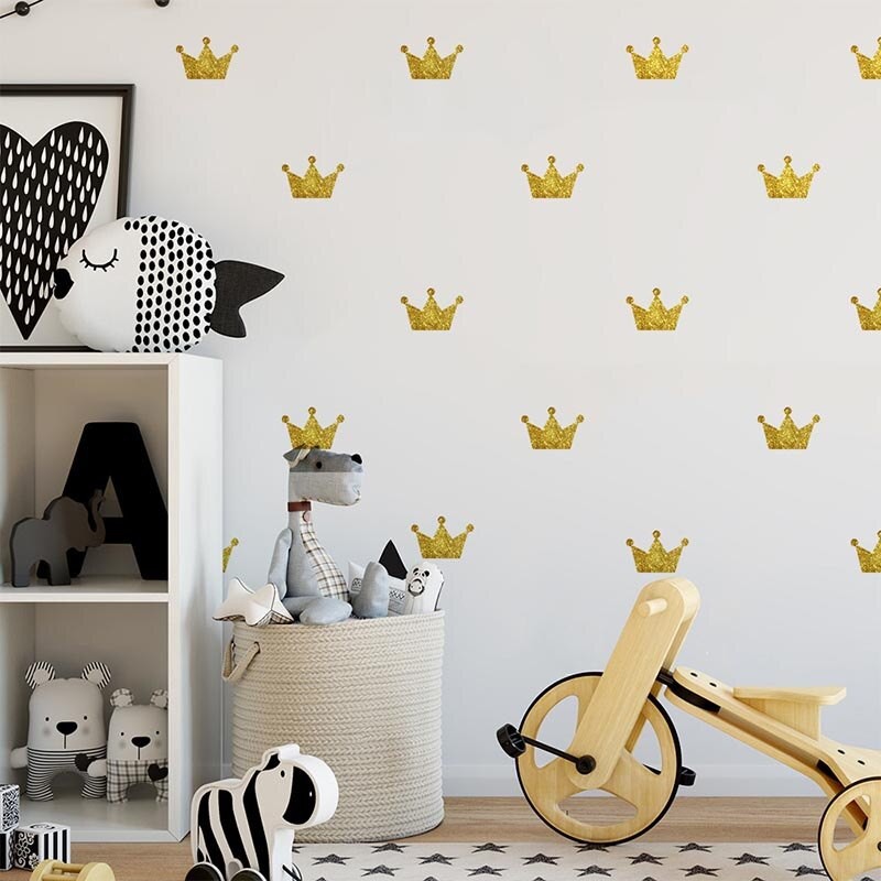 Jual HDK Wall Sticker Mahkota Aesthetic Stiker Kamar Dekorasi Kamar ...