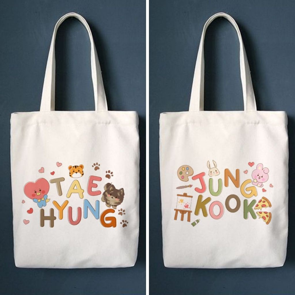 BTS V, Kim Taehyung Minimalist Bias Design  Tote Bag for Sale by